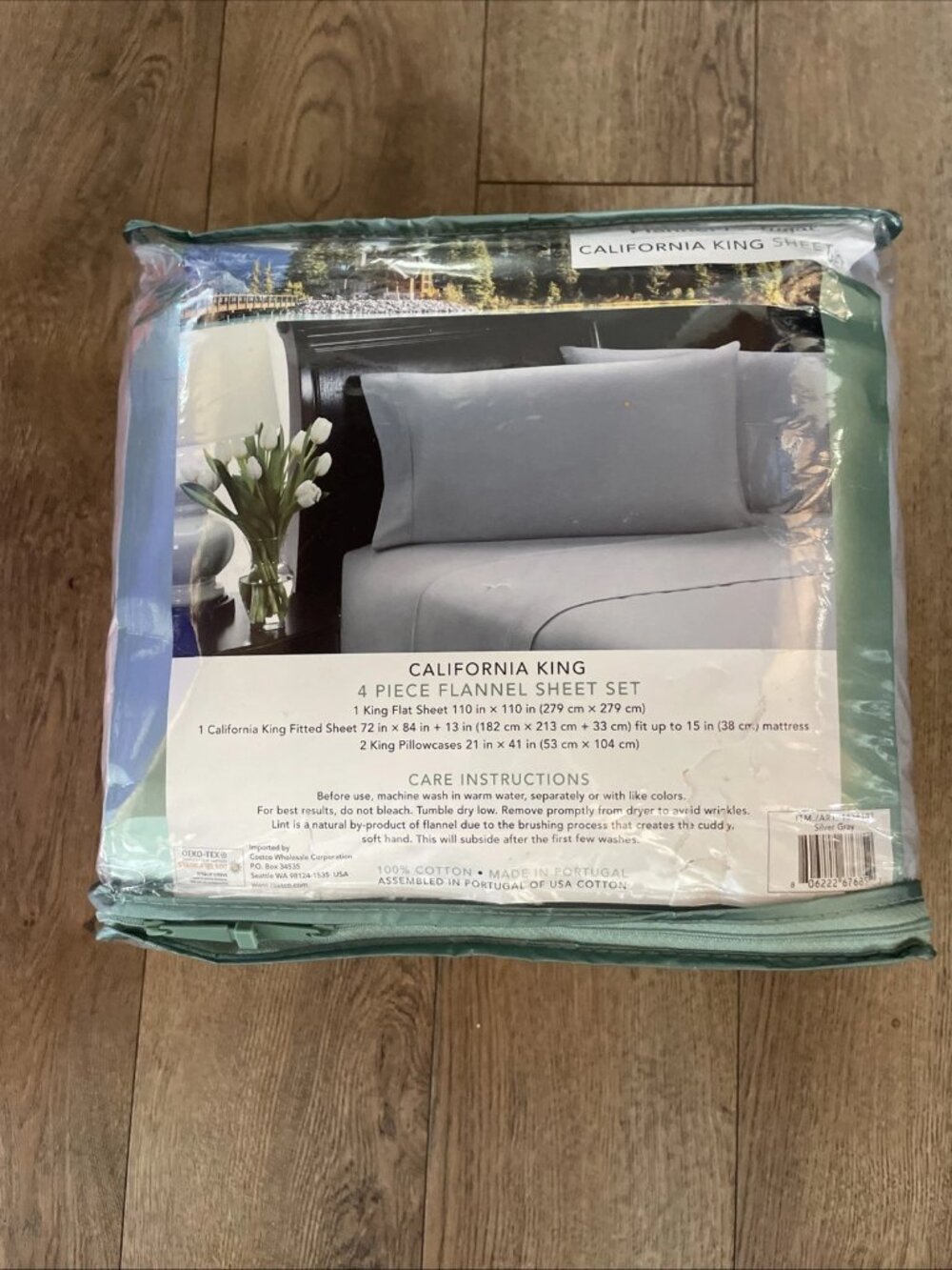 Flannel from Portugal California King 4-Piece Flannel Sheet Set – 100% Cotton